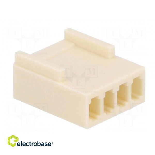 Plug | wire-board | female | 2.54mm | PIN: 4 | w/o contacts | for cable paveikslėlis 4