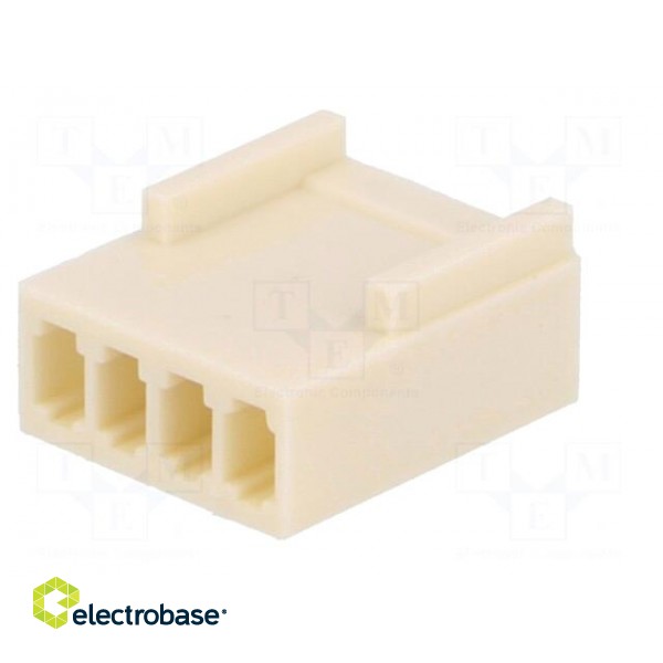 Plug | wire-board | female | 2.54mm | PIN: 4 | w/o contacts | for cable image 6