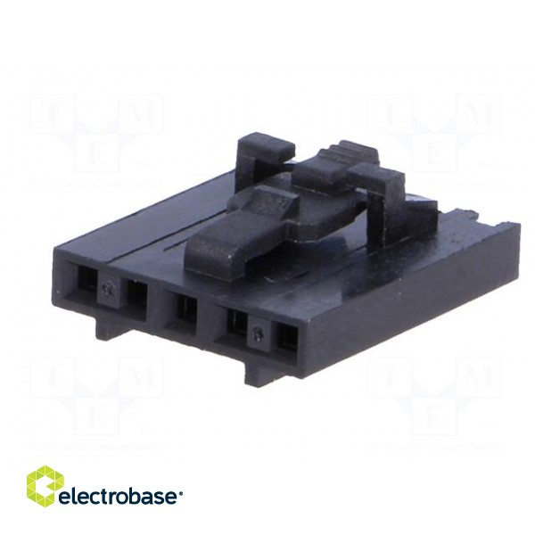 Plug | wire-board | female | 2.54mm | PIN: 5 | w/o contacts | for cable image 2