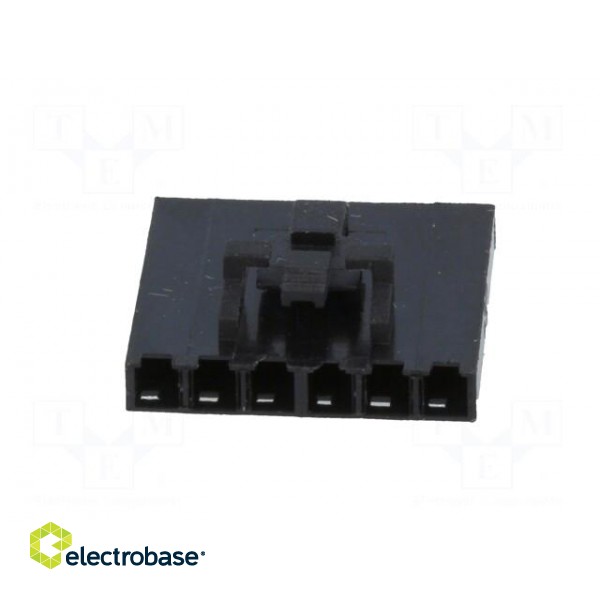 Plug | wire-board | female | 2.54mm | PIN: 6 | w/o contacts | for cable image 5