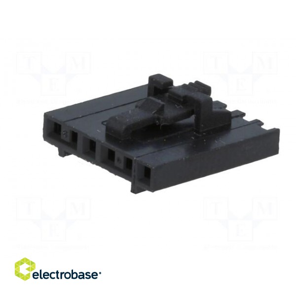Plug | wire-board | female | 2.54mm | PIN: 6 | w/o contacts | for cable image 2