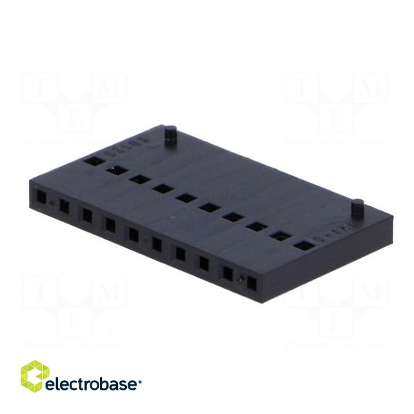 Plug | wire-board | female | C-Grid III | 2.54mm | PIN: 10 | w/o contacts image 2