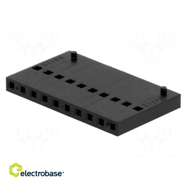 Plug | wire-board | female | C-Grid III | 2.54mm | PIN: 10 | w/o contacts paveikslėlis 1