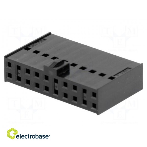 Plug | wire-board | female | C-Grid III | 2.54mm | PIN: 20 | w/o contacts paveikslėlis 1