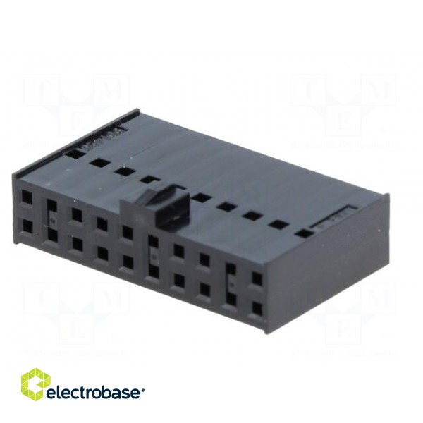 Plug | wire-board | female | C-Grid III | 2.54mm | PIN: 20 | w/o contacts paveikslėlis 2
