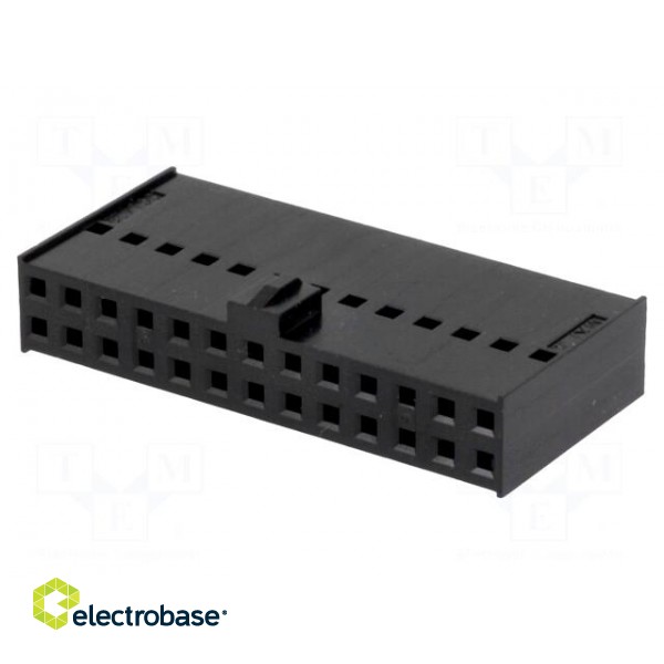Plug | wire-board | female | C-Grid III | 2.54mm | PIN: 26 | w/o contacts paveikslėlis 1