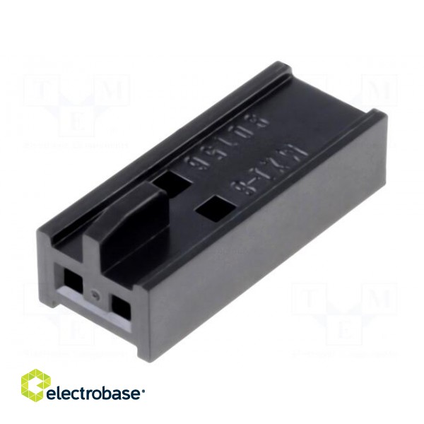 Plug | wire-board | female | C-Grid III | 2.54mm | PIN: 2 | w/o contacts фото 1