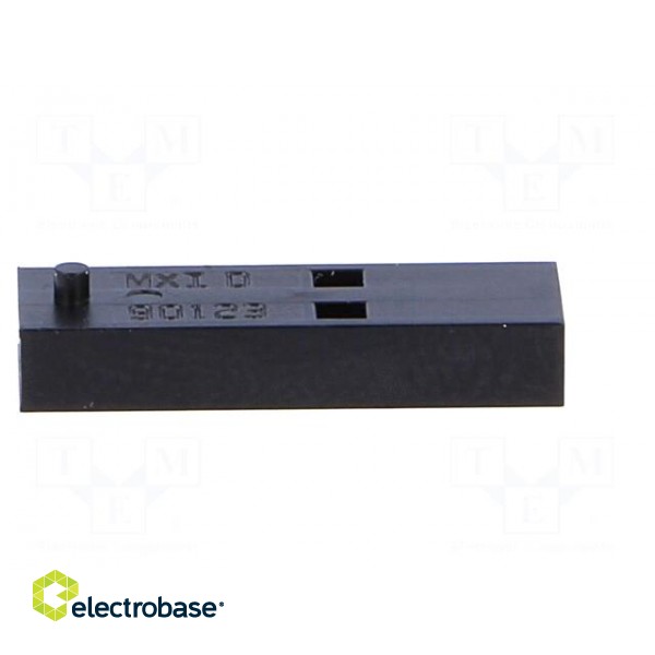 Plug | wire-board | female | C-Grid III | 2.54mm | PIN: 2 | w/o contacts paveikslėlis 3