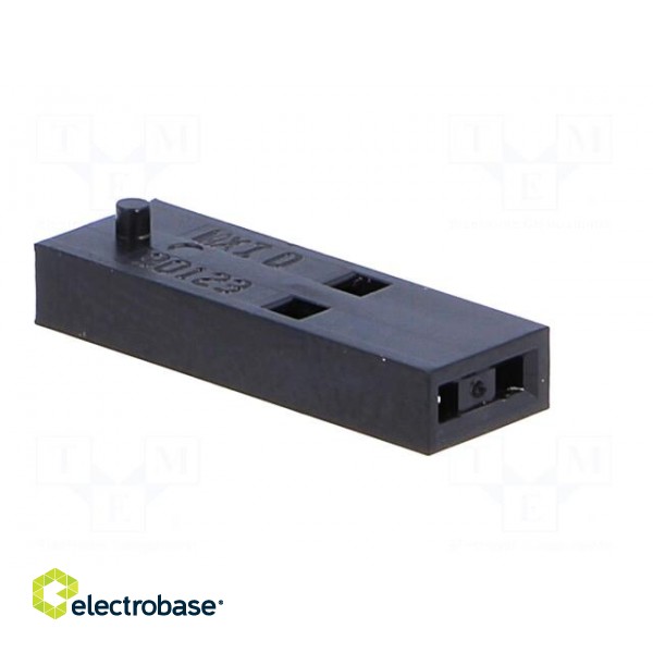Plug | wire-board | female | C-Grid III | 2.54mm | PIN: 2 | w/o contacts paveikslėlis 4