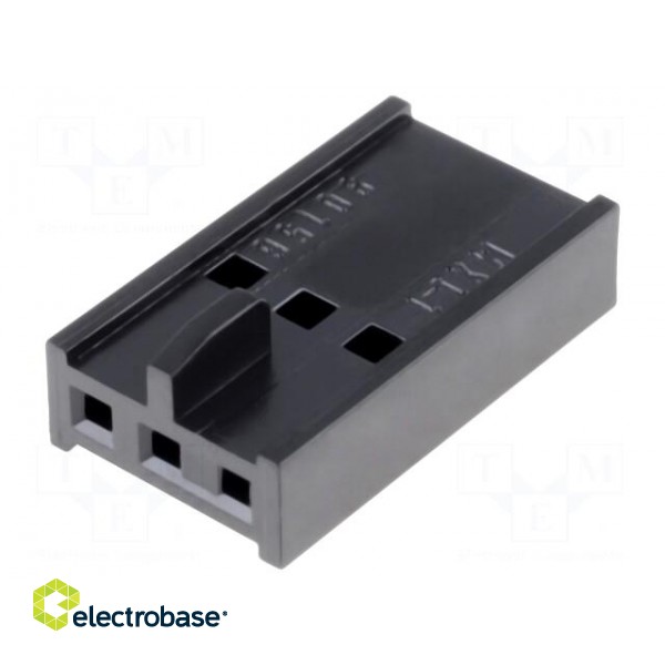 Plug | wire-board | female | C-Grid III | 2.54mm | PIN: 3 | w/o contacts image 1