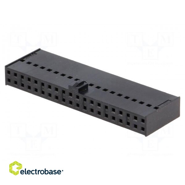 Plug | wire-board | female | C-Grid III | 2.54mm | PIN: 40 | w/o contacts paveikslėlis 1