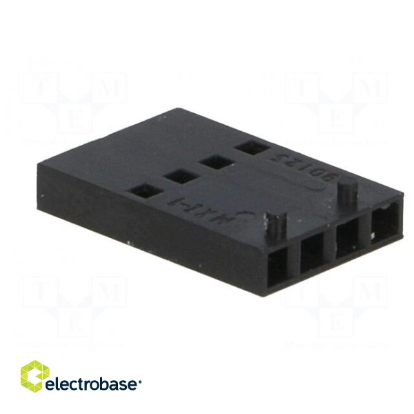 Plug | wire-board | female | C-Grid III | 2.54mm | PIN: 4 | w/o contacts paveikslėlis 4