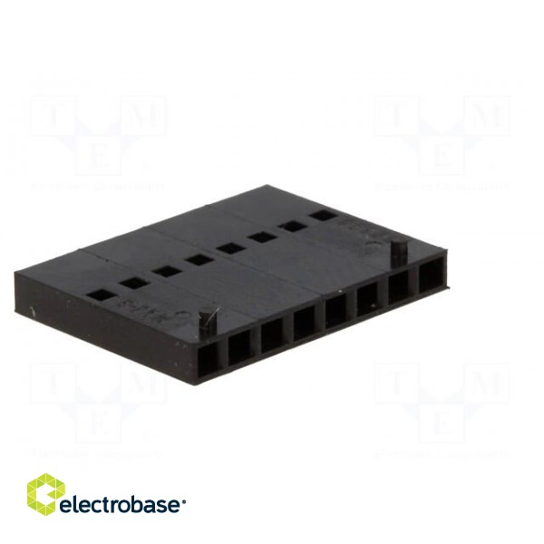 Plug | wire-board | female | C-Grid III | 2.54mm | PIN: 8 | w/o contacts paveikslėlis 4