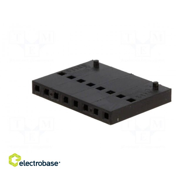 Plug | wire-board | female | C-Grid III | 2.54mm | PIN: 8 | w/o contacts paveikslėlis 2