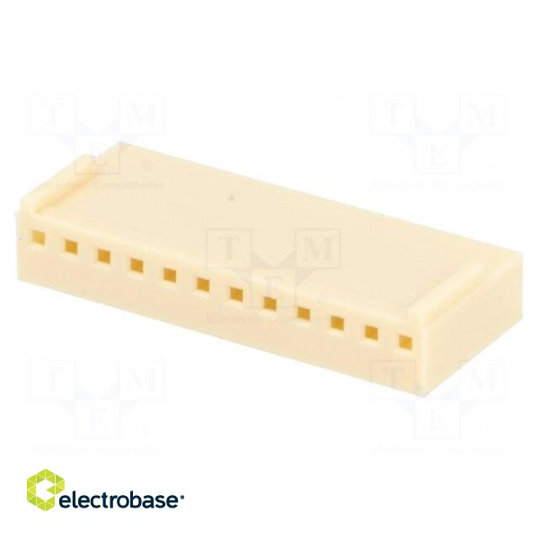 Plug | wire-board | female | NS25 | 2.54mm | PIN: 12 | w/o contacts | 250V image 1