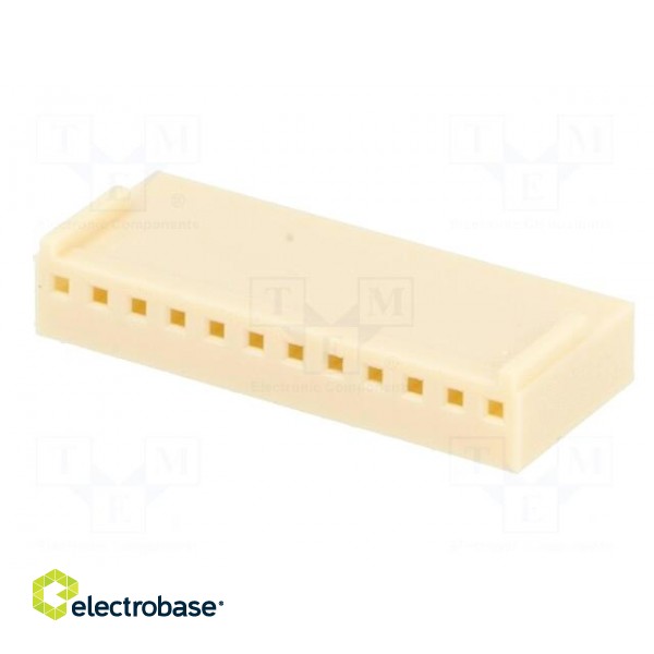 Plug | wire-board | female | NS25 | 2.54mm | PIN: 12 | w/o contacts | 250V image 2
