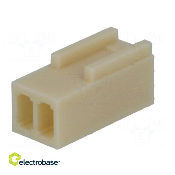 Plug | wire-board | female | NS25 | 2.54mm | PIN: 2 | w/o contacts | 250V image 6
