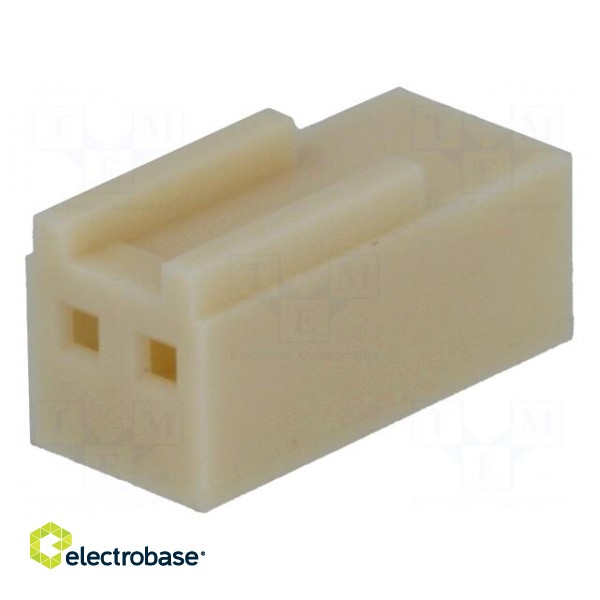 Plug | wire-board | female | NS25 | 2.54mm | PIN: 2 | w/o contacts | 250V image 1