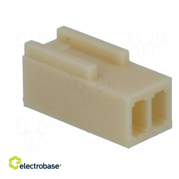 Plug | wire-board | female | NS25 | 2.54mm | PIN: 2 | w/o contacts | 250V image 4