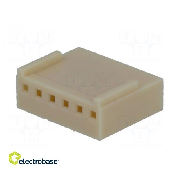 Plug | wire-board | female | NS25 | 2.54mm | PIN: 6 | w/o contacts | 250V paveikslėlis 2