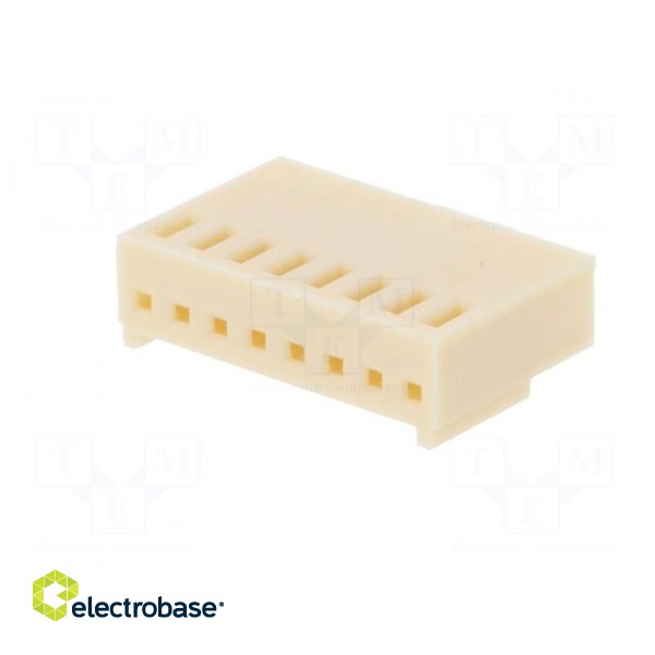 Plug | wire-board | female | NS25 | 2.54mm | PIN: 8 | w/o contacts | 250V image 2