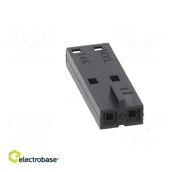 Plug | wire-wire/PCB | female | SL | 2.54mm | PIN: 2 | w/o contacts image 9