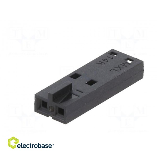 Plug | wire-wire/PCB | female | SL | 2.54mm | PIN: 2 | w/o contacts image 2