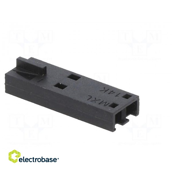 Plug | wire-wire/PCB | female | SL | 2.54mm | PIN: 2 | w/o contacts image 4