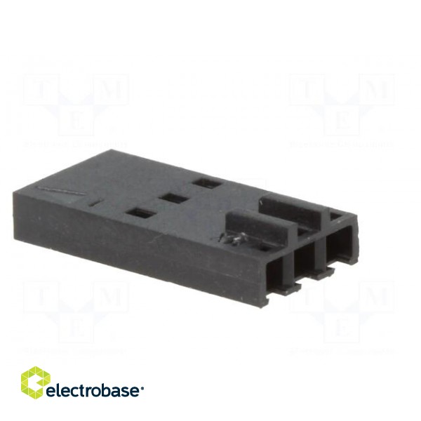 Plug | wire-wire/PCB | female | SL | 2.54mm | PIN: 3 | w/o contacts фото 4