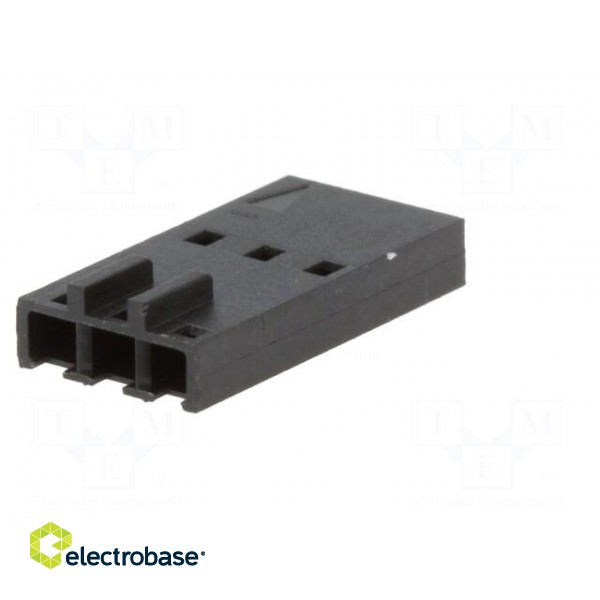 Plug | wire-wire/PCB | female | SL | 2.54mm | PIN: 3 | w/o contacts image 6