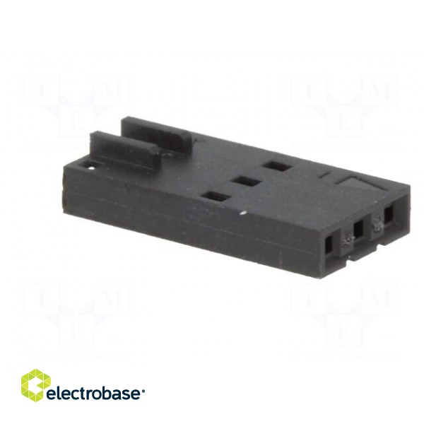 Plug | wire-wire/PCB | female | SL | 2.54mm | PIN: 3 | w/o contacts image 8