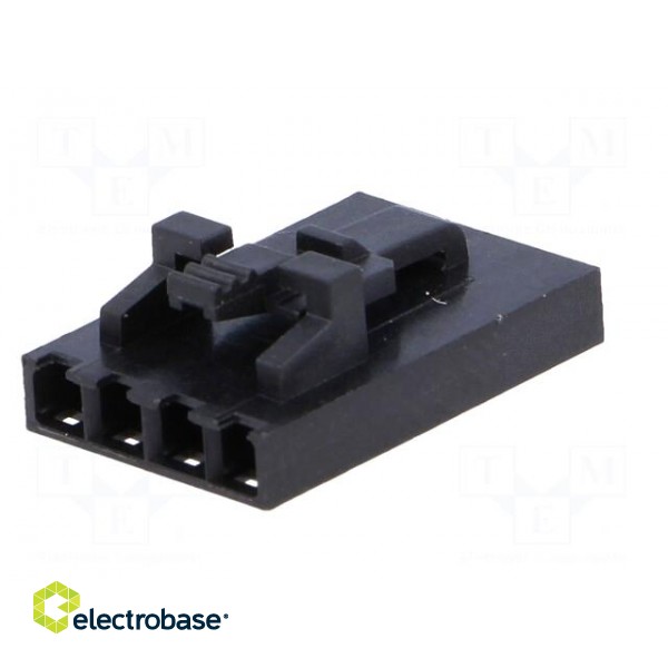 Plug | wire-wire/PCB | female | SL | 2.54mm | PIN: 4 | w/o contacts image 6