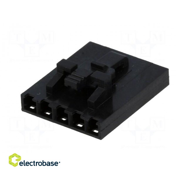 Plug | wire-wire/PCB | female | SL | 2.54mm | PIN: 5 | w/o contacts image 6