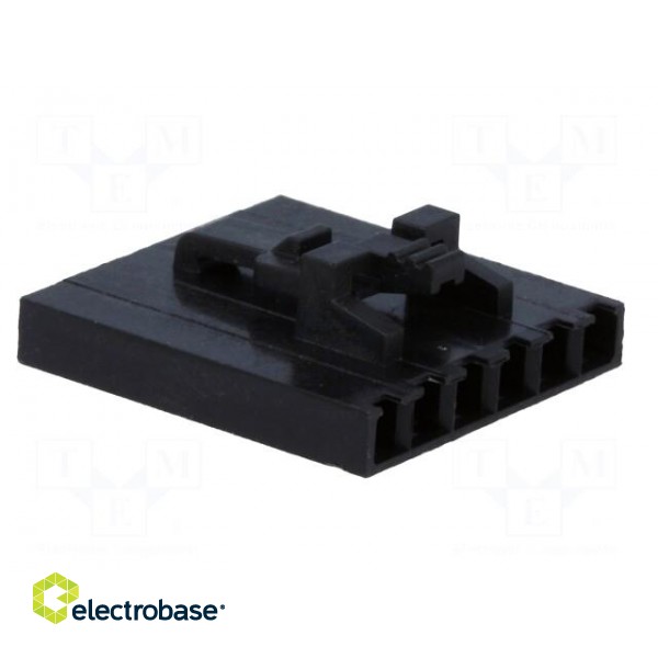 Plug | wire-wire/PCB | female | SL | 2.54mm | PIN: 6 | w/o contacts image 4