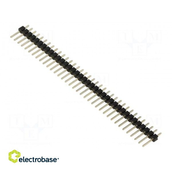 Pin header | pin strips | male | 2.54mm | PIN: 36 | THT | on PCBs