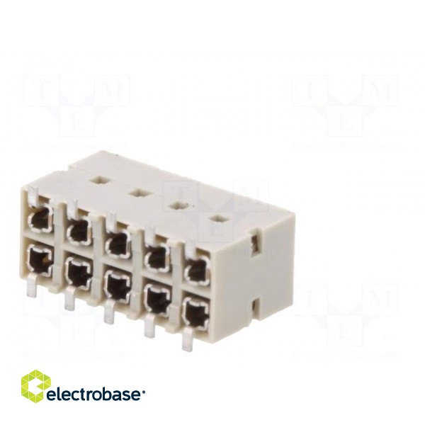 Socket | wire-board | female | DUBOX | 2.54mm | PIN: 10 | SMT | gold-plated image 6