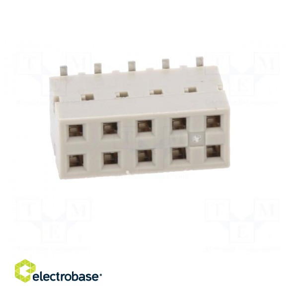 Socket | wire-board | female | DUBOX | 2.54mm | PIN: 10 | SMT | gold-plated image 9