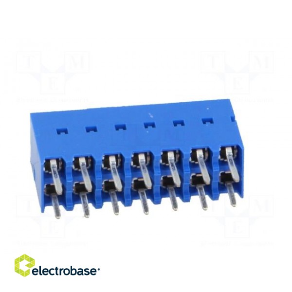 Socket | wire-board | female | DUBOX | 2.54mm | PIN: 14 | THT | 2A | straight image 5
