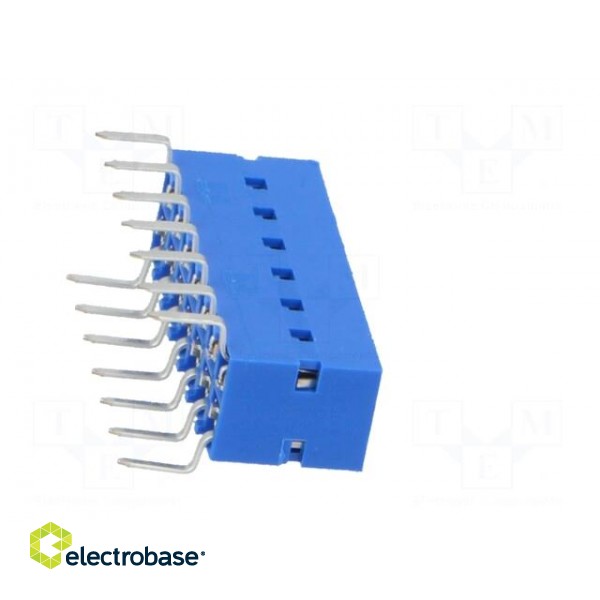 Socket | PCB to PCB | female | Dubox® | 2.54mm | PIN: 14 | THT | 2A | blue image 7