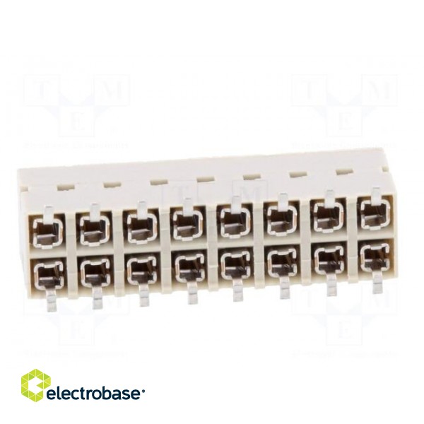 Socket | PCB to PCB | female | Dubox® | 2.54mm | PIN: 16 | SMT | Layout: 2x8 image 5