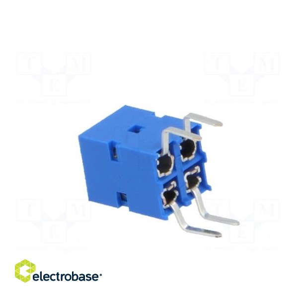 Socket | PCB to PCB | female | Dubox® | 2.54mm | PIN: 4 | THT | 2A | straight image 4