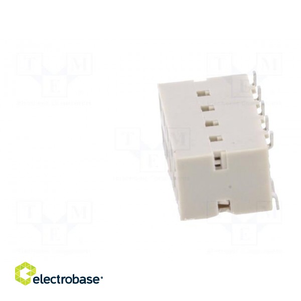 Socket | wire-board | female | DUBOX | 2.54mm | PIN: 10 | SMT | gold-plated image 3