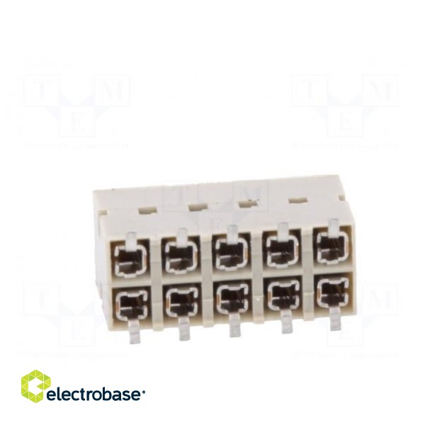 Socket | wire-board | female | DUBOX | 2.54mm | PIN: 10 | SMT | gold-plated image 5