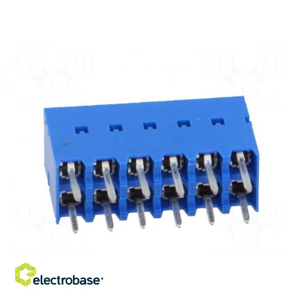 Socket | PCB to PCB | female | Dubox® | 2.54mm | PIN: 12 | THT | 2A | blue image 5