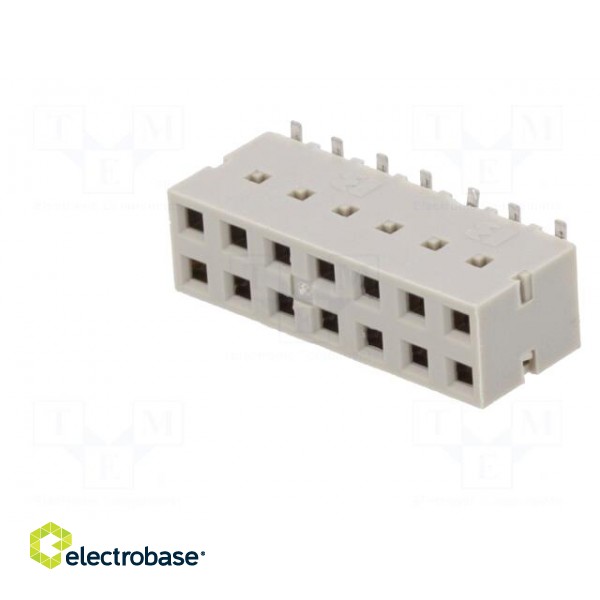 Socket | PCB to PCB | female | Dubox® | 2.54mm | PIN: 14 | SMT | Layout: 2x7 image 2