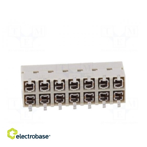 Socket | PCB to PCB | female | Dubox® | 2.54mm | PIN: 14 | SMT | Layout: 2x7 image 5
