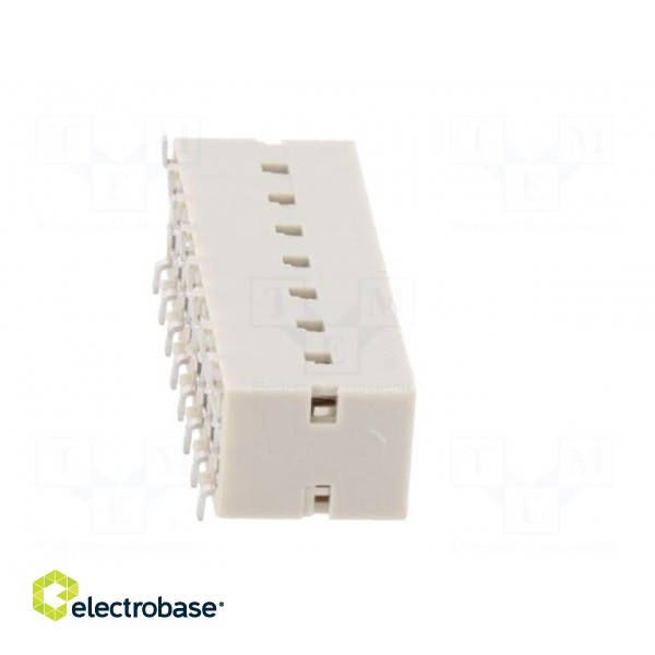 Socket | PCB to PCB | female | Dubox® | 2.54mm | PIN: 16 | SMT | Layout: 2x8 image 7