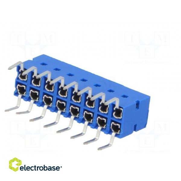 Socket | wire-board | female | DUBOX | 2.54mm | PIN: 16 | THT | 2A | straight image 6