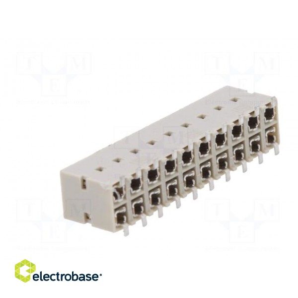 Socket | wire-board | female | DUBOX | 2.54mm | PIN: 20 | SMT | gold-plated image 4
