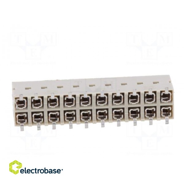 Socket | wire-board | female | DUBOX | 2.54mm | PIN: 20 | SMT | gold-plated image 5